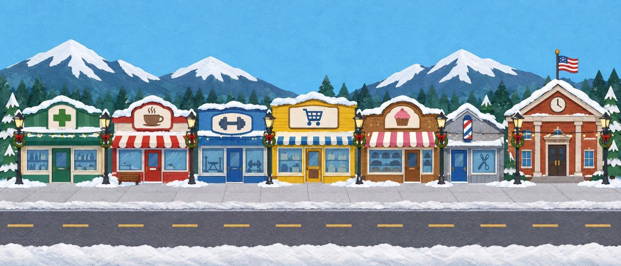 Main Street in Amino Falls